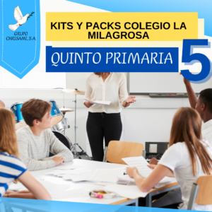 Kits Colegio la Milagrosa Quinto Primaria