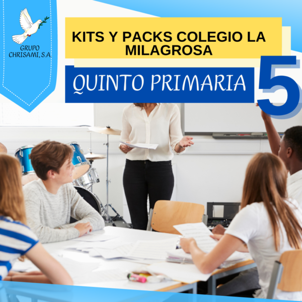 Kits Colegio la Milagrosa Quinto Primaria