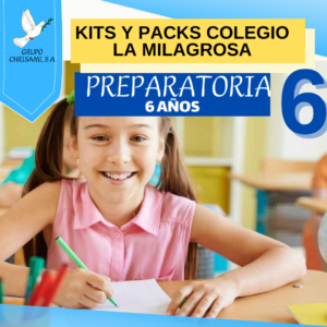 Kits Colegio La Milagrosa 6 años Preparatoria
